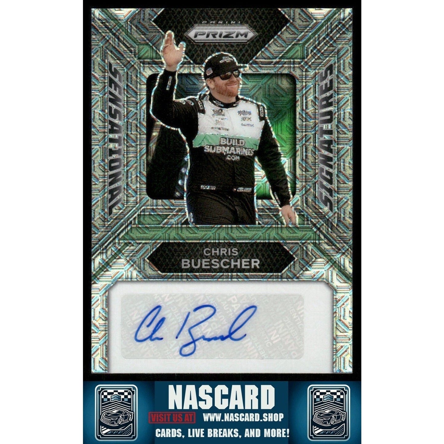 2024 Panini Prizm Sensational Signatures Mojo Prizm Chris Buescher /25