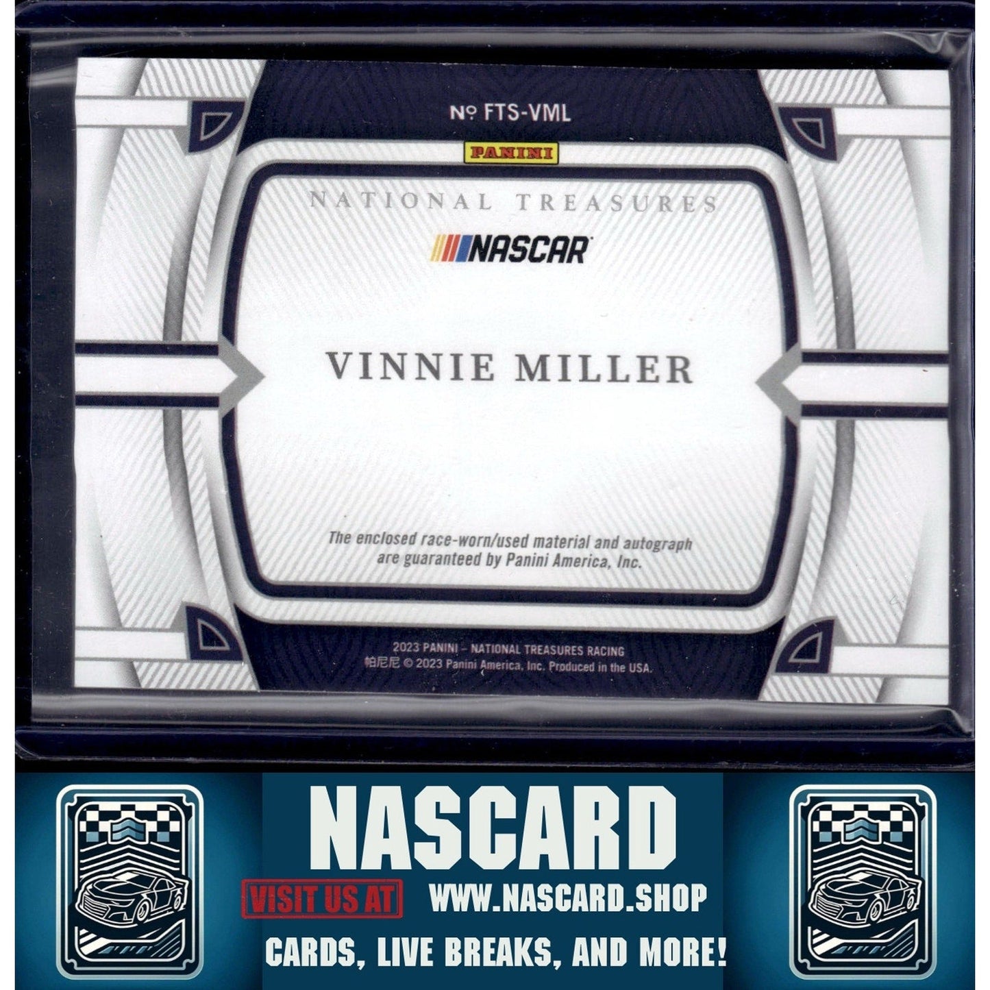 2024 National Treasures Vinnie Miller 2023 Firesuit Treasures Signatures #/99
