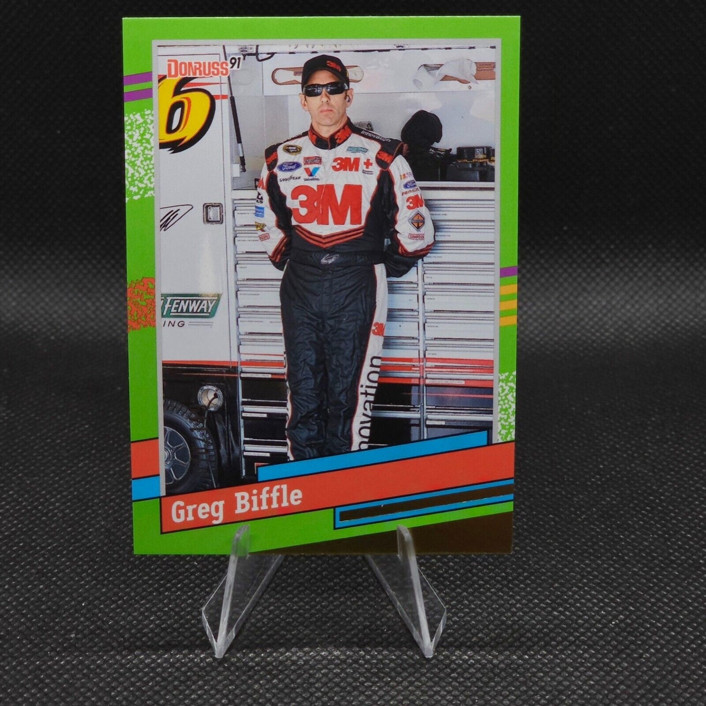 2024 Panini Donruss Racing 1991 Retro Lime Green #168 Greg Biffle 010/149