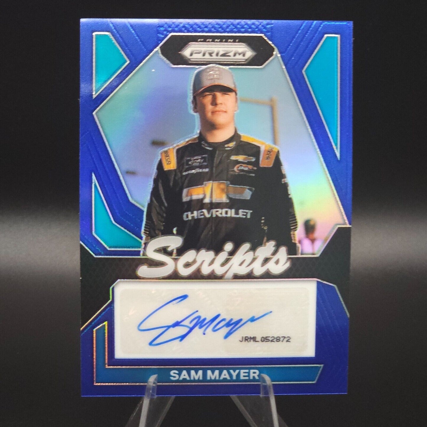 2024 Panini Prizm Racing Scripts Blue #S-SMR Sam Mayer 41/49 AU