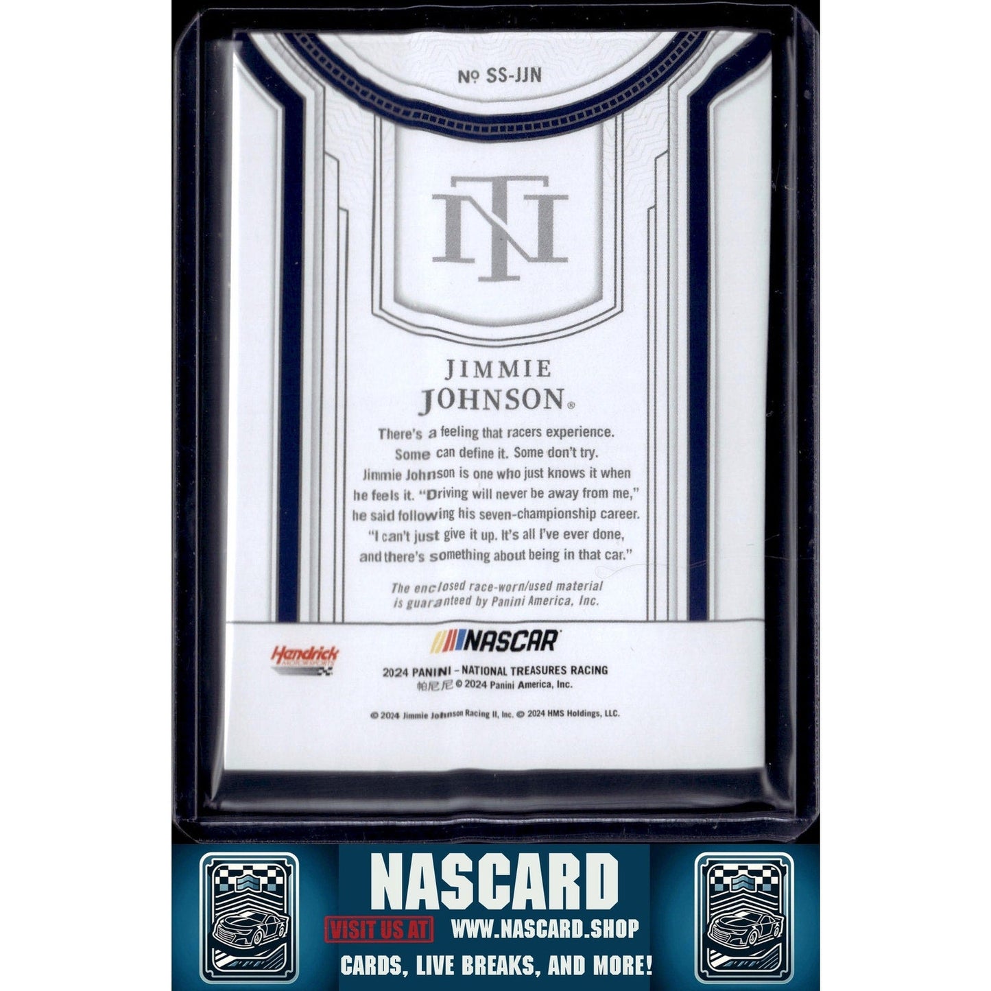 2024 Panini National Treasures #SS-JJN Jimmie Johnson Silhouettes