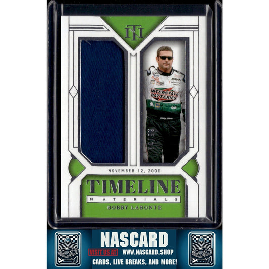 2024 Panini National Treasures #TM-BLE Bobby Labonte Timeline Materials