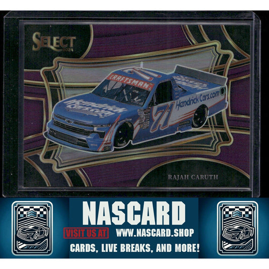 2024 Panini Select #125 Rajah Caruth Purple Prizms