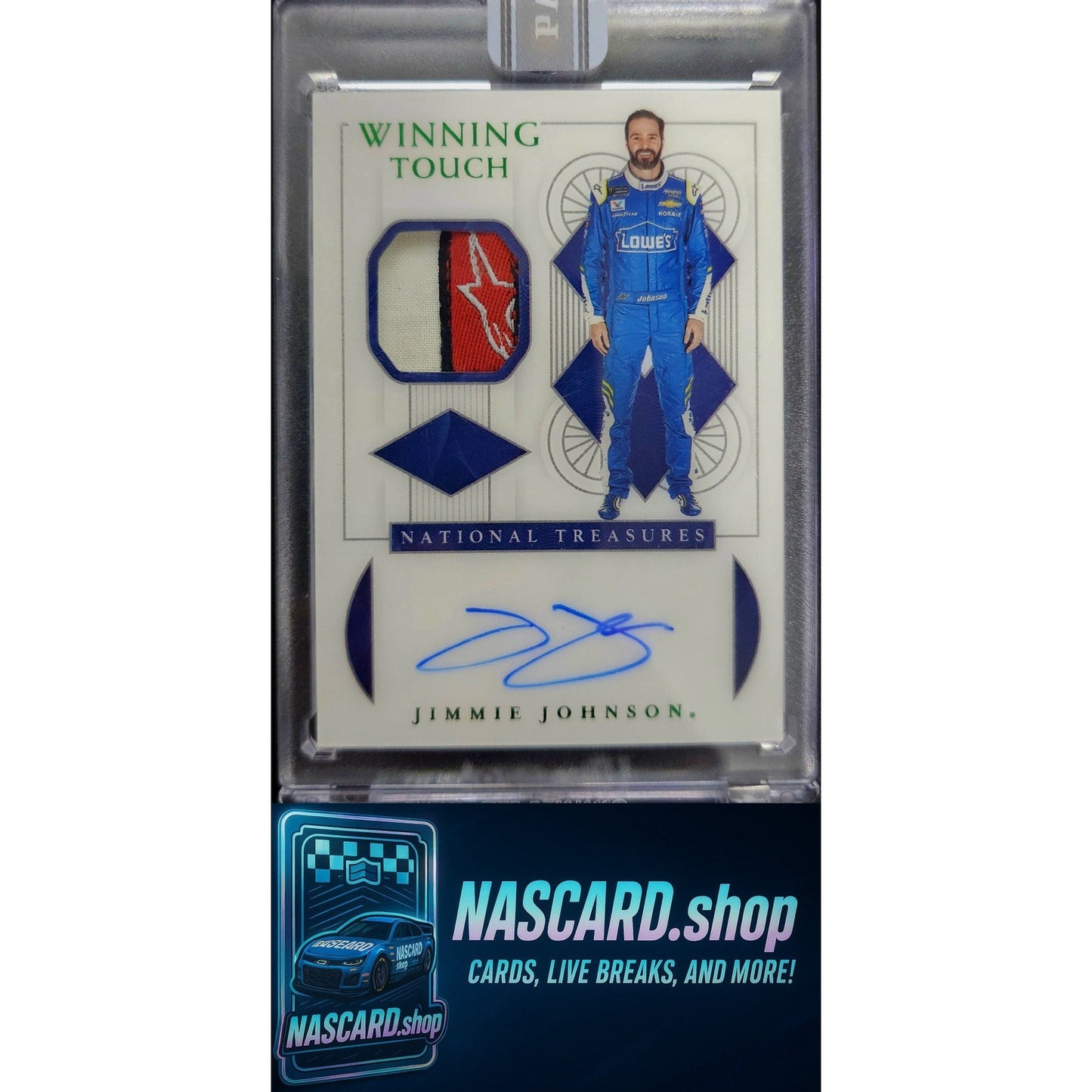 2021 National Treasures White Box Winning Touch Jimmie Johnson 1/1