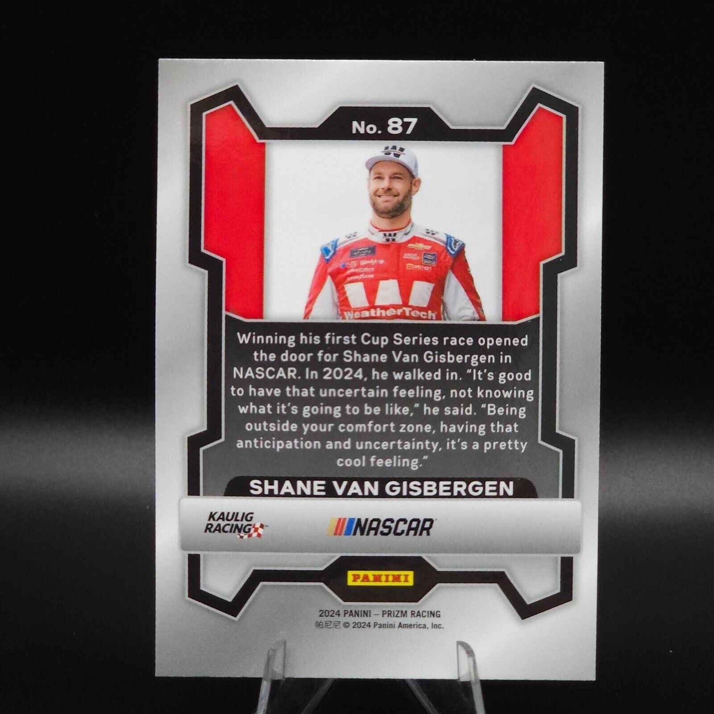 2024 Panini Prizm #87 Shane Van Gisbergen Rookie Card (RC)