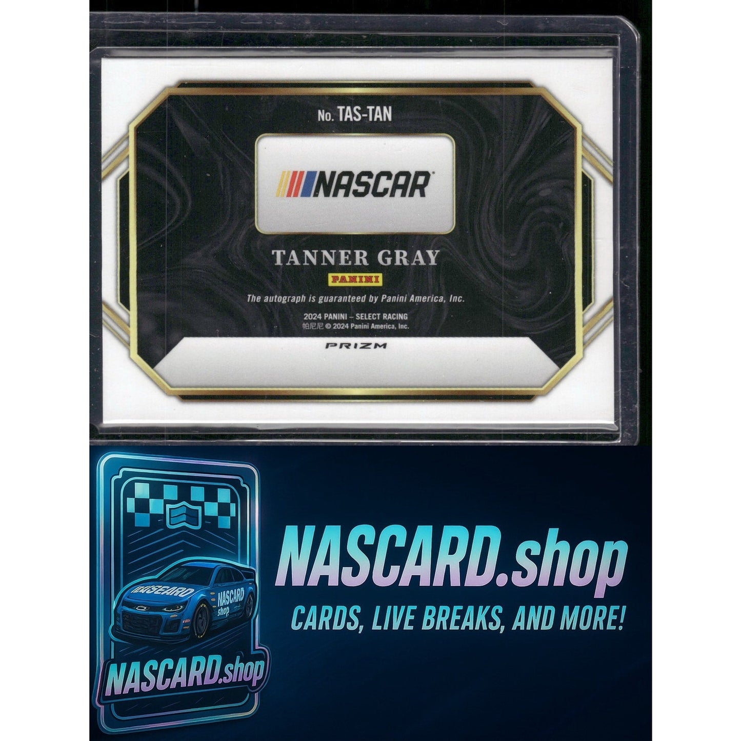 2024 Panini Select #TAS-TAN Tanner Gray Trackside Action Signatures