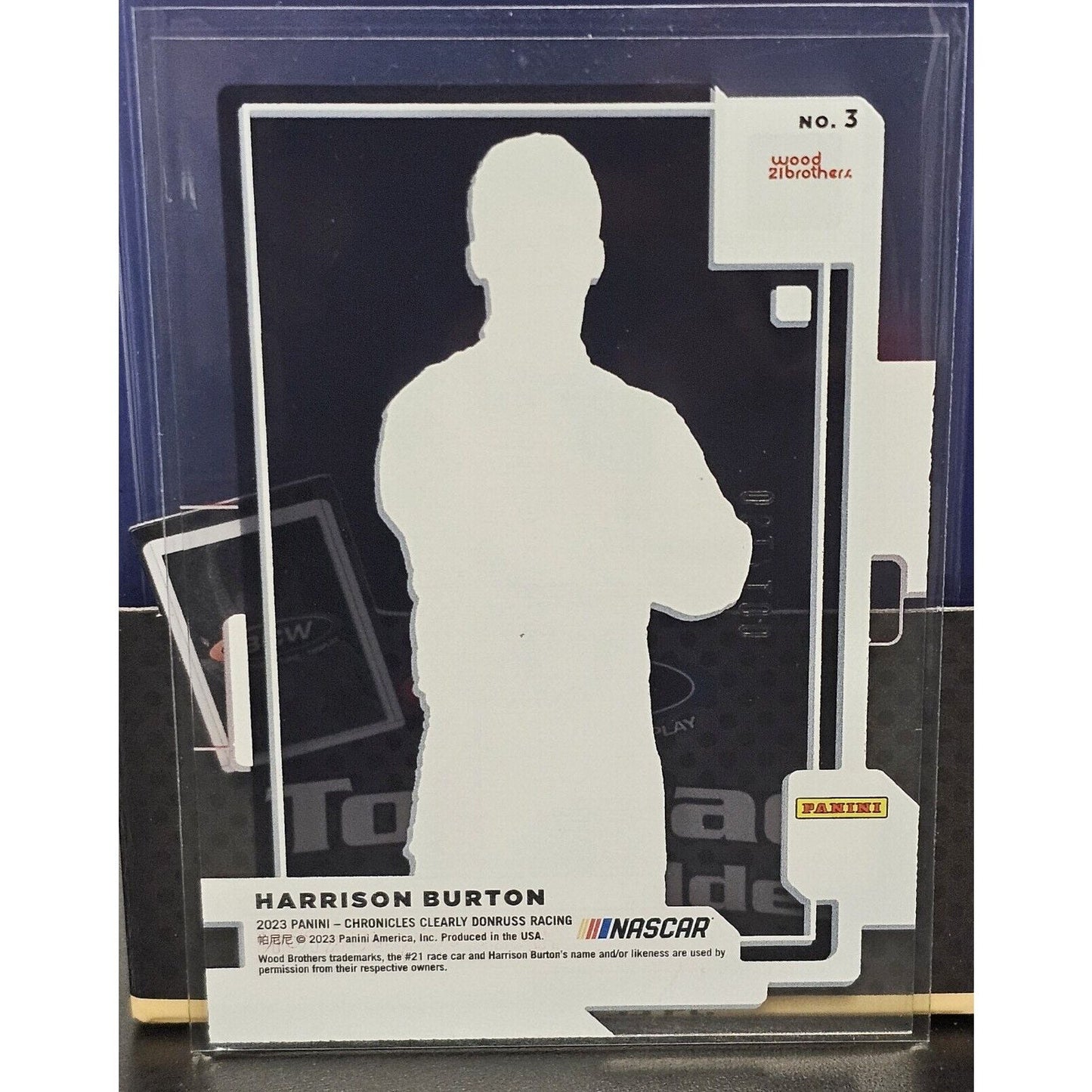 2023 Panini Chronicles Racing Clearly Donruss Red #3 Harrison Burton - 61/100