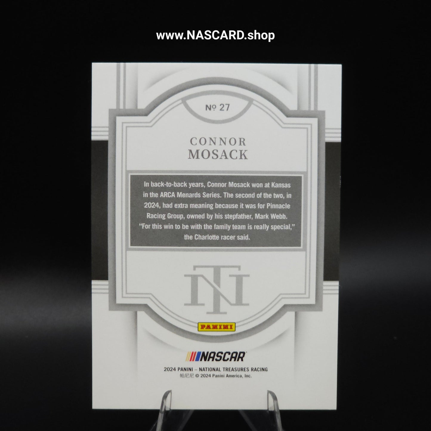 2024 National Treasures #27 Green Connor Mosack Rookie Card /5