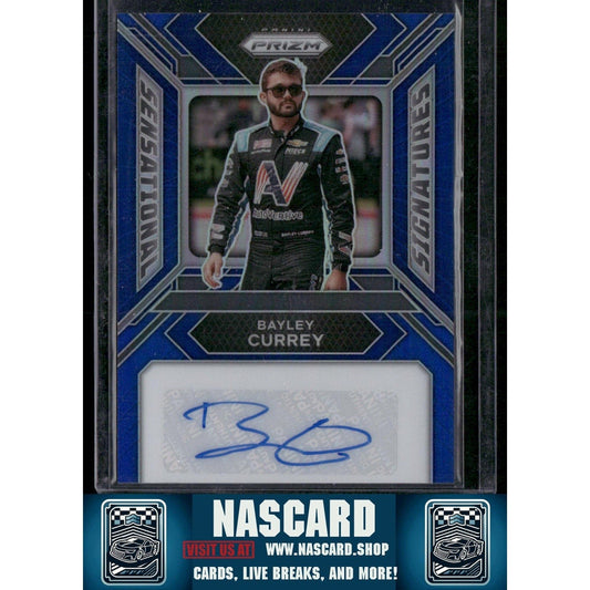 2024 Panini Prizm #SS-BCY Bayley Currey Sensational Signatures Blue #/49