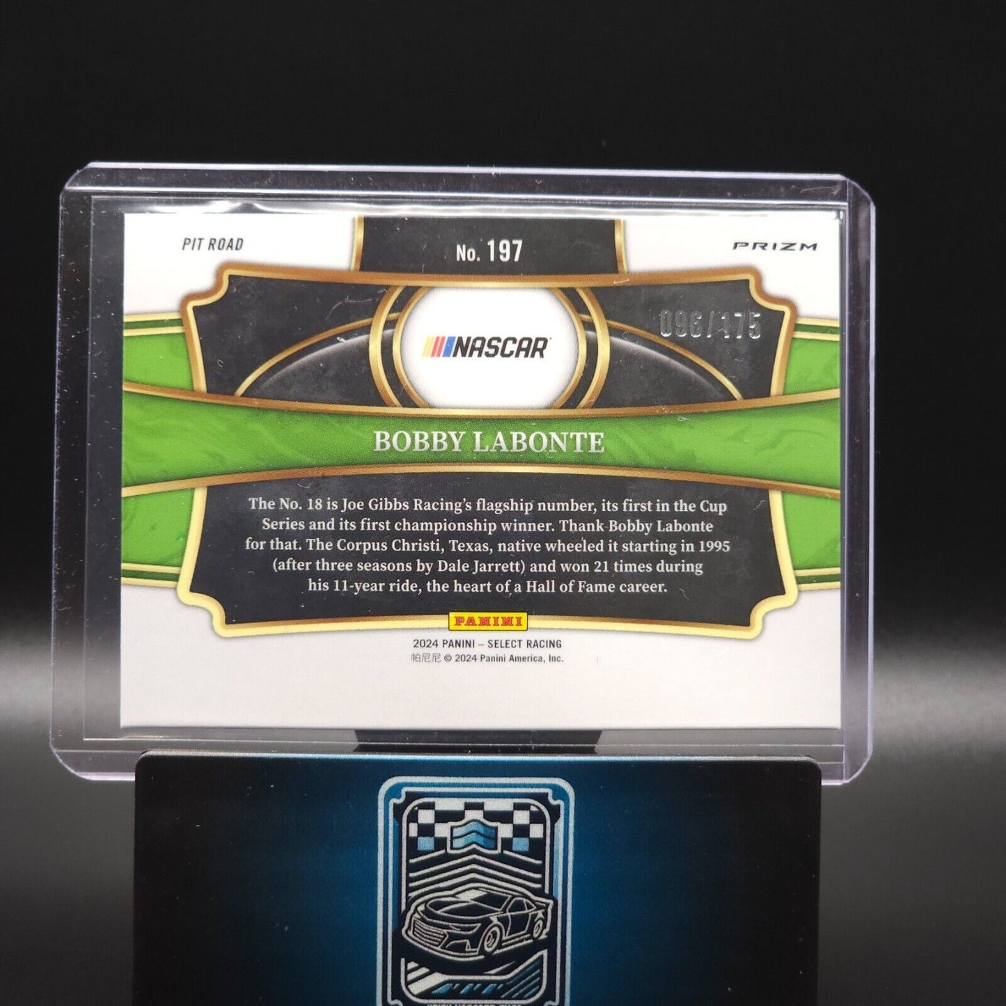 2024 Panini Select - Pit Road Blue Prizm #197 Bobby Labonte /175