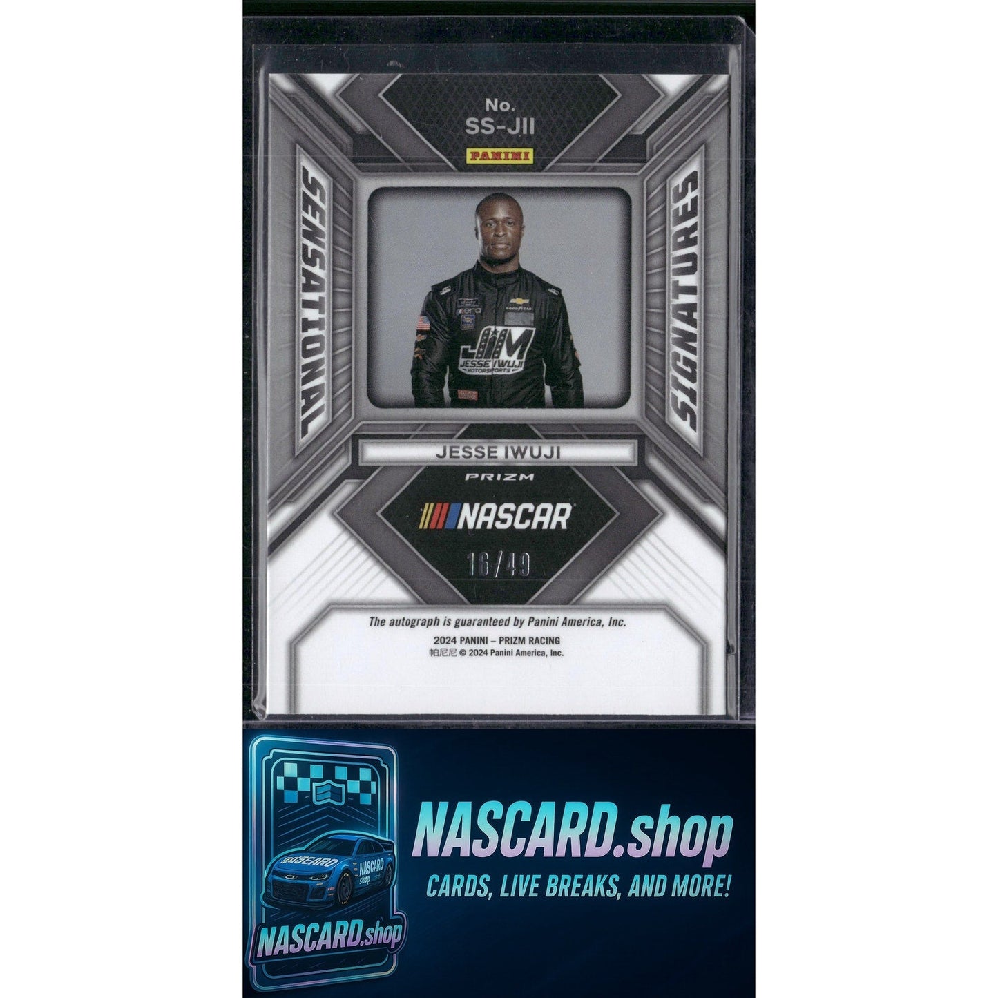 2024 Panini Prizm #SS-JII Jesse Iwuji Sensational Signatures Blue