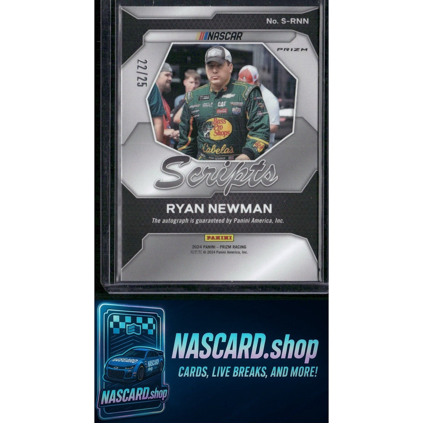 2024 Panini Prizm #S-RNN Ryan Newman Scripts Mojo #/25