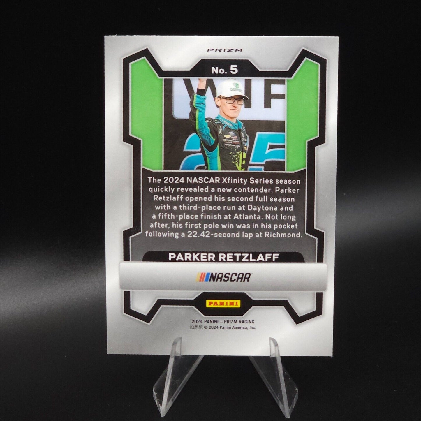 2024 Panini Prizm Racing - Silver Prizm #5 Parker Retzlaff