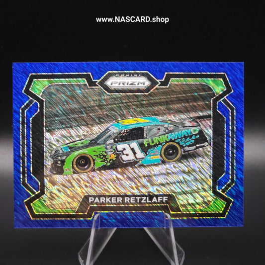 2024 Panini Prizm Racing Rides FOTL Blue Shimmer #9 Parker Retzlaff 10/10