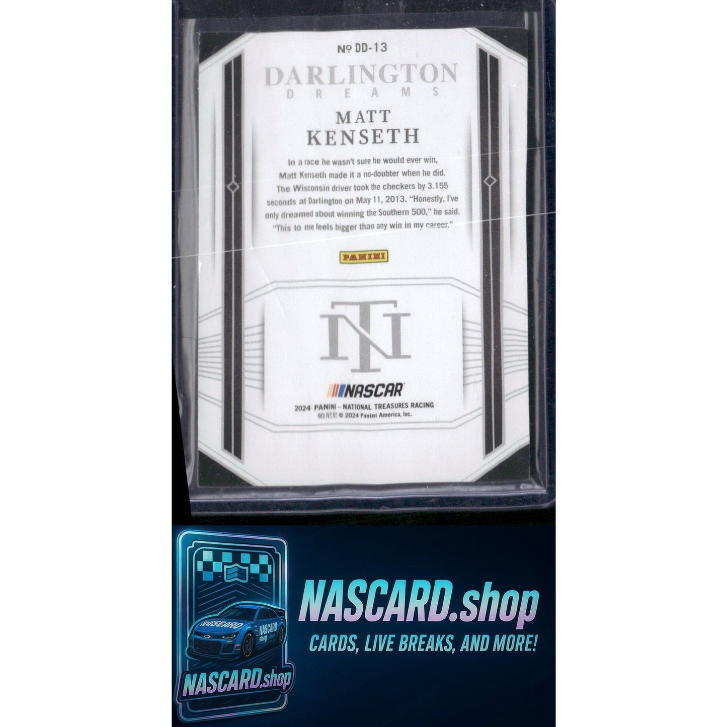 2024 Panini National Treasures #DD-13 Matt Kenseth Darlington Dreams