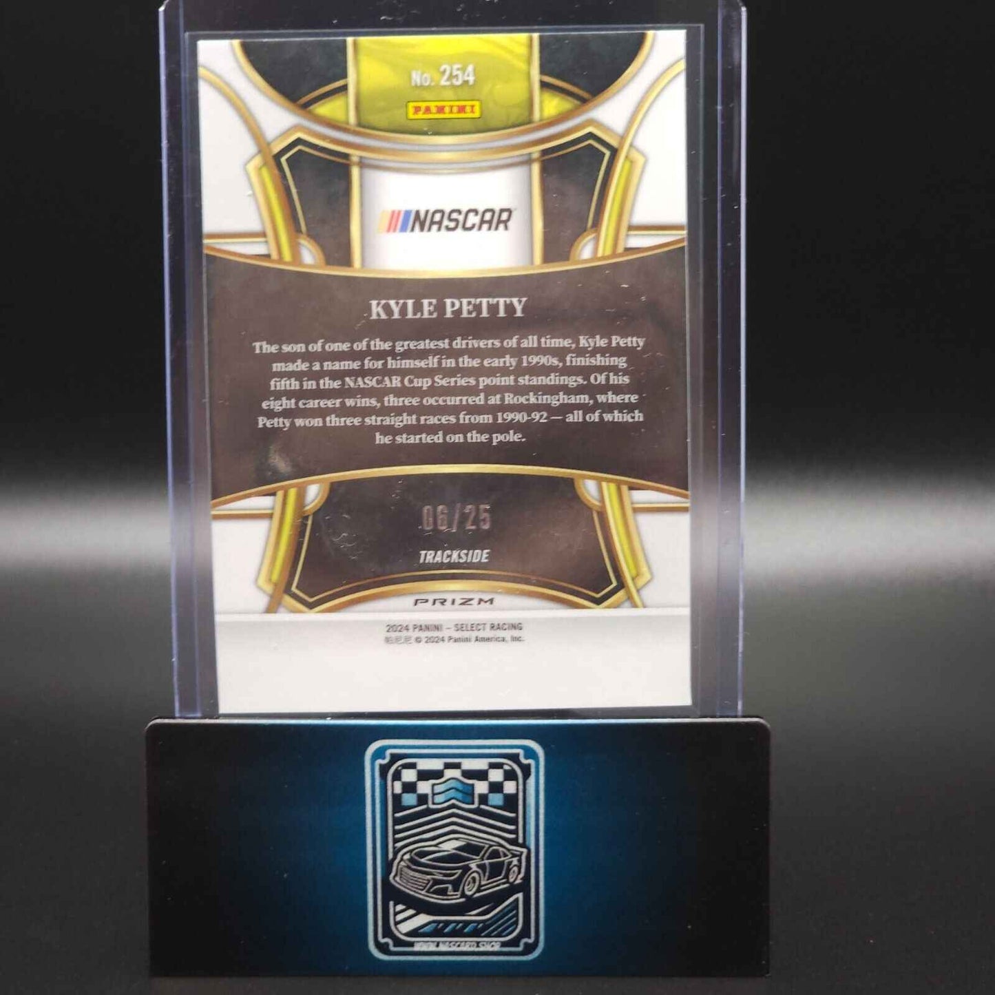 2024 Panini Select Racing Trackside Red and Blue Prizm #254 Kyle Petty /25