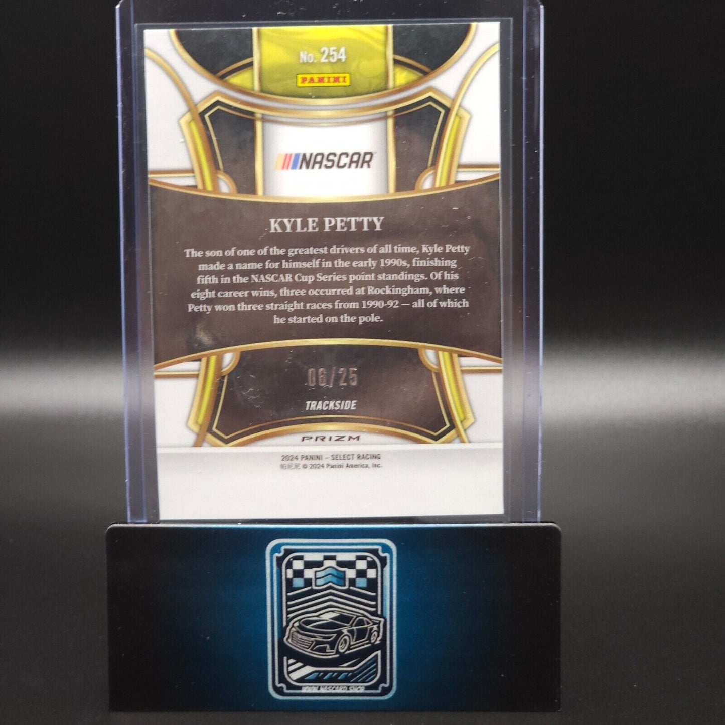 2024 Panini Select Racing Trackside Red and Blue Prizm #254 Kyle Petty /25