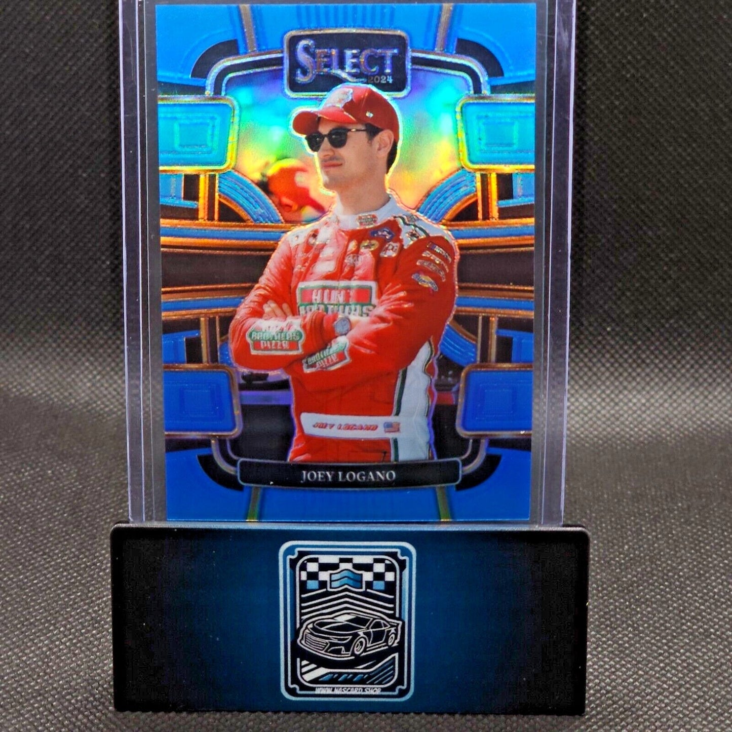 2024 Panini Select Racing Grandstand Light Blue Prizm #7 Joey Logano 174/199