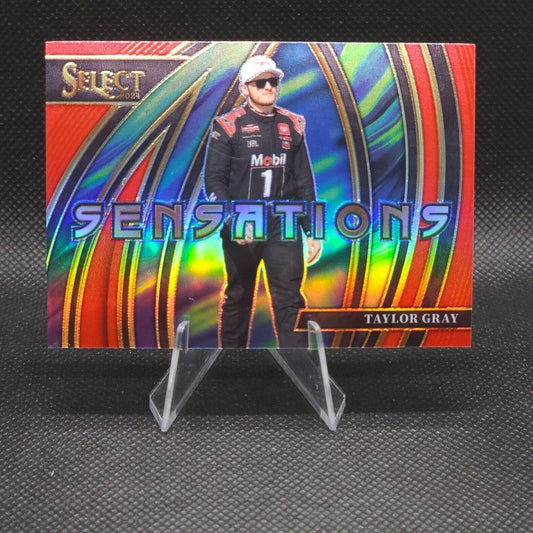 2024 Panini Select Racing Sensations Red Prizm #21 Taylor Gray 69/99