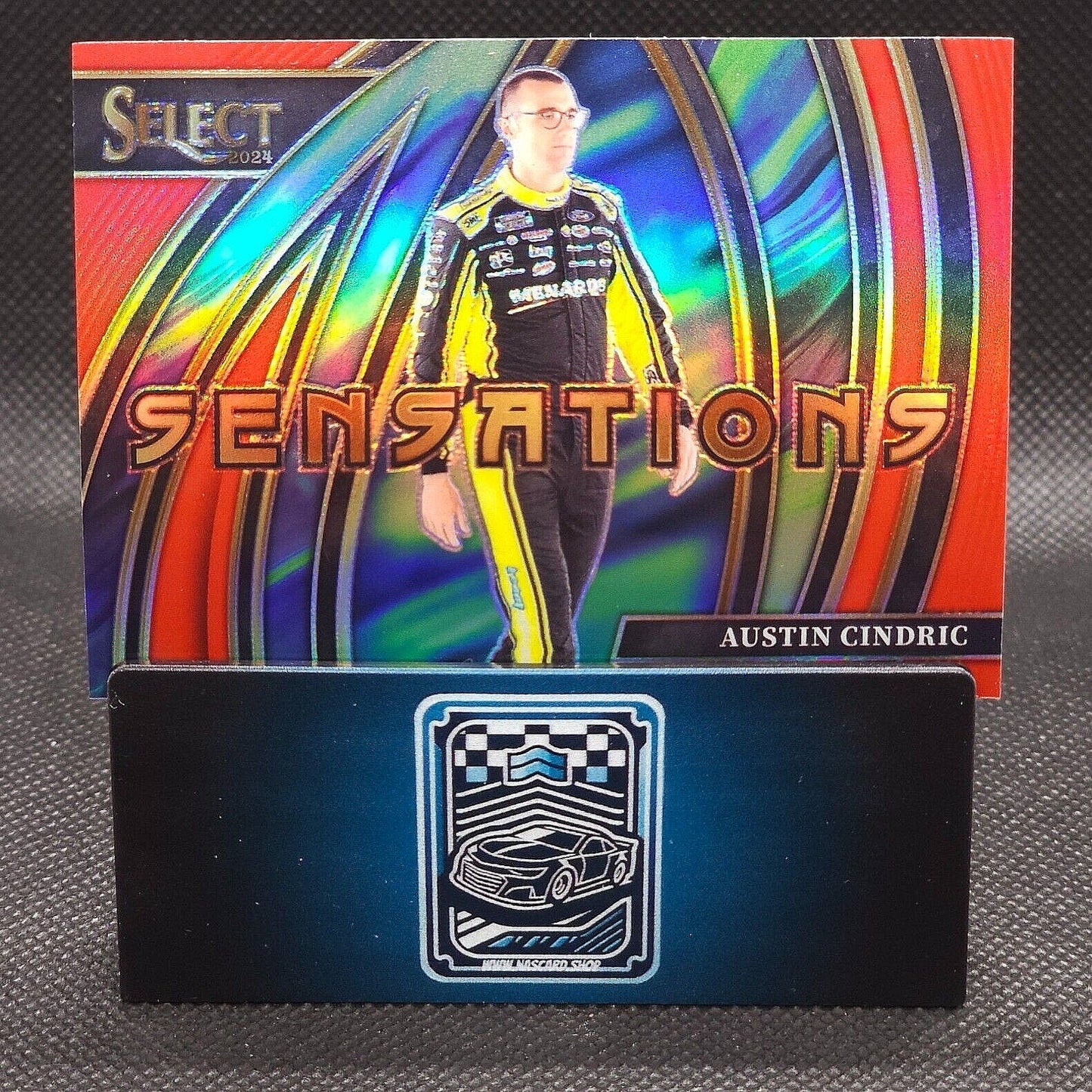 2024 Panini Select Racing Sensations Red Prizm #1 Austin Cindric 67/99