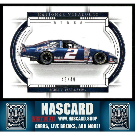 2024 Panini National Treasures #80 Rusty Wallace #/49