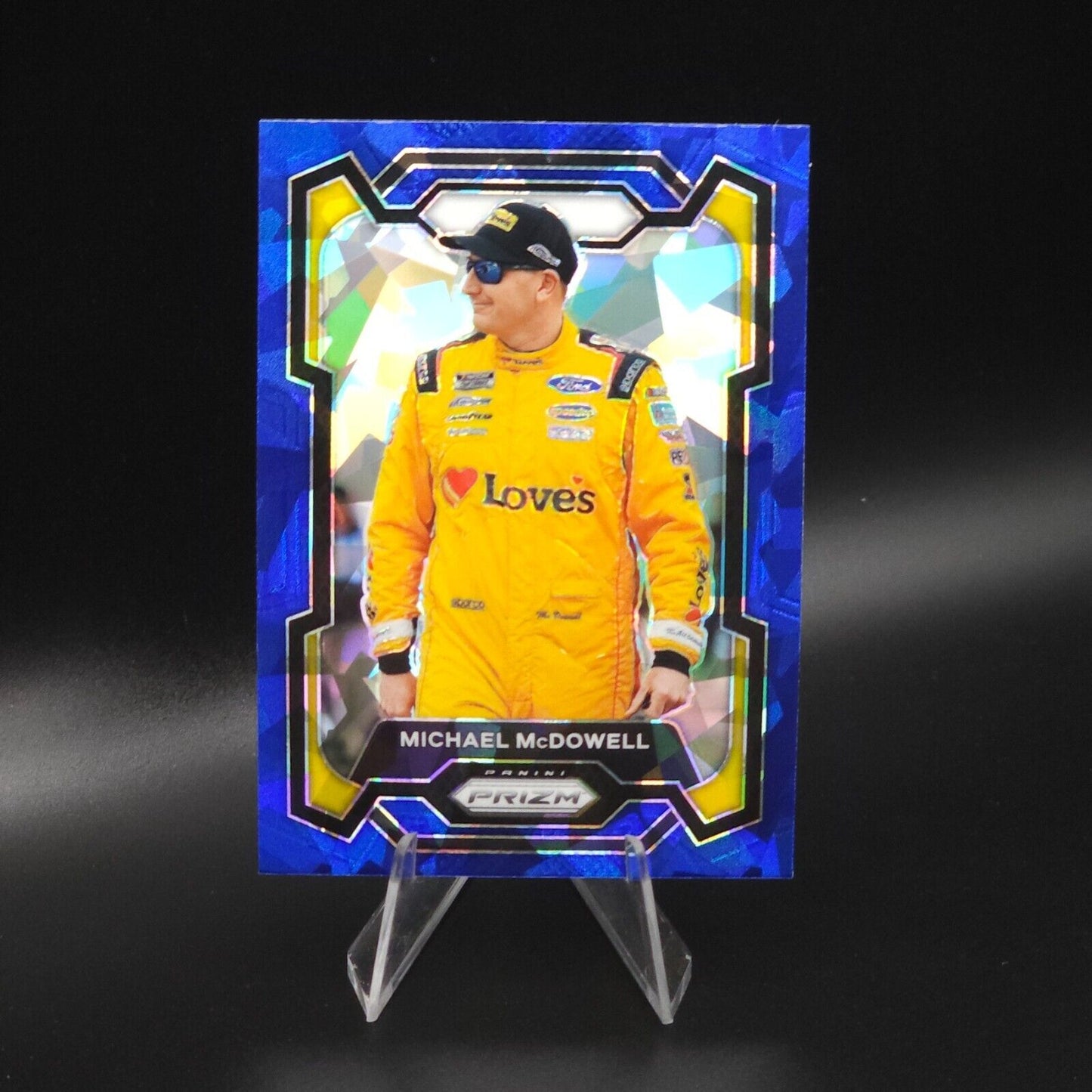 2024 Panini Prizm - Blue Cracked Ice #24 Michael McDowell