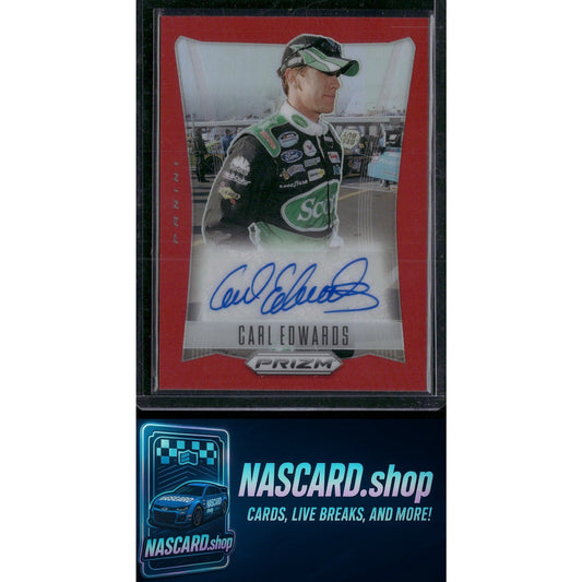 2024 Panini Prizm #TS-CES Carl Edwards Throwback Signatures Red