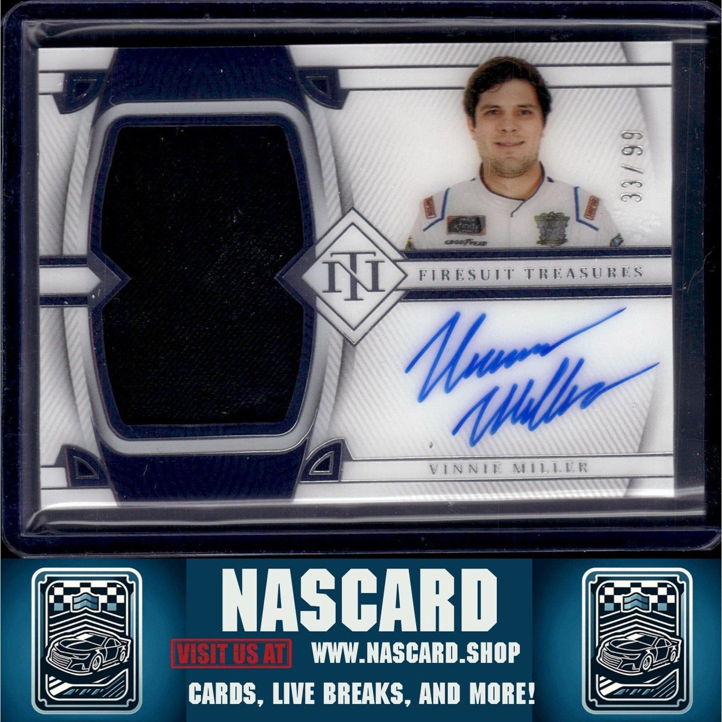 2024 National Treasures Vinnie Miller 2023 Firesuit Treasures Signatures #/99