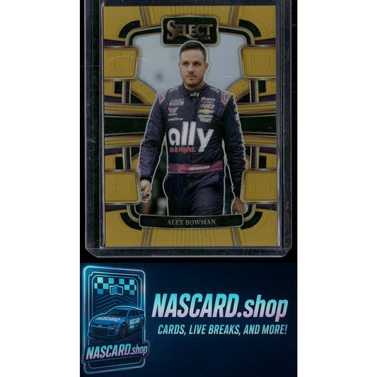 2024 Panini Select Grandstand #80 Alex Bowman Gold Prizms #/10