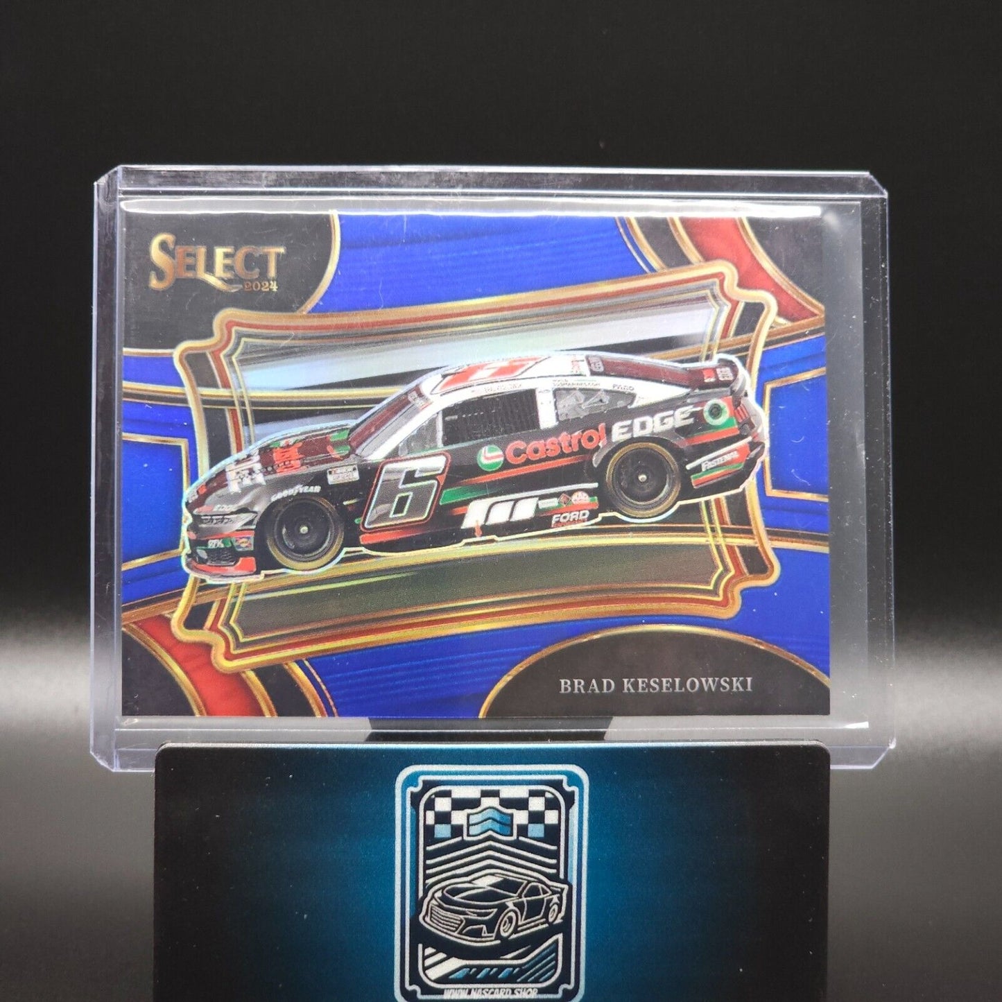 2024 Panini Select - Pit Road Blue Prizm #110 Brad Keselowski /175