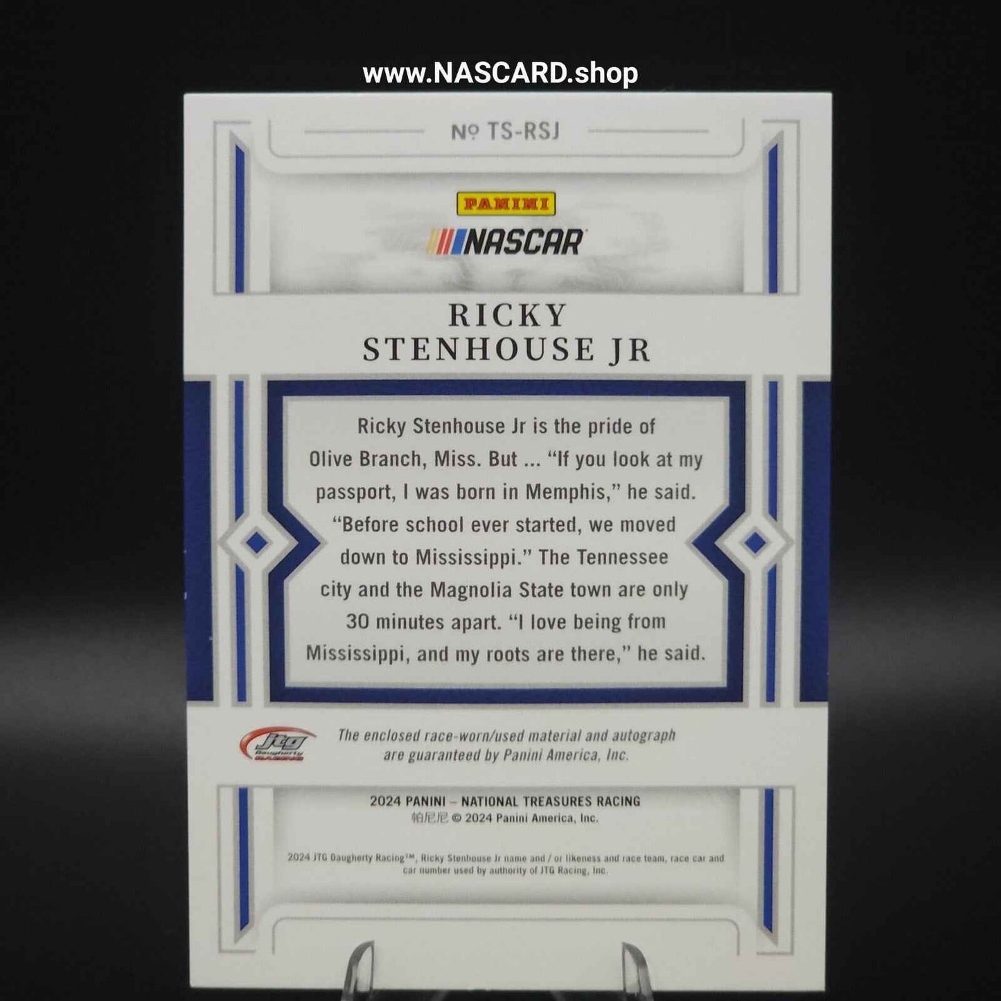 2024 National Treasures Treasured Swatches Ricky Stenhouse Jr. /99