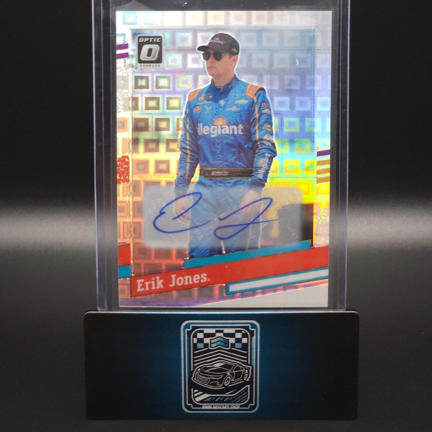 2024 Donruss NASCAR Retro 1991 Optic Pandora Prizm Signature #138 Erik Jones /25