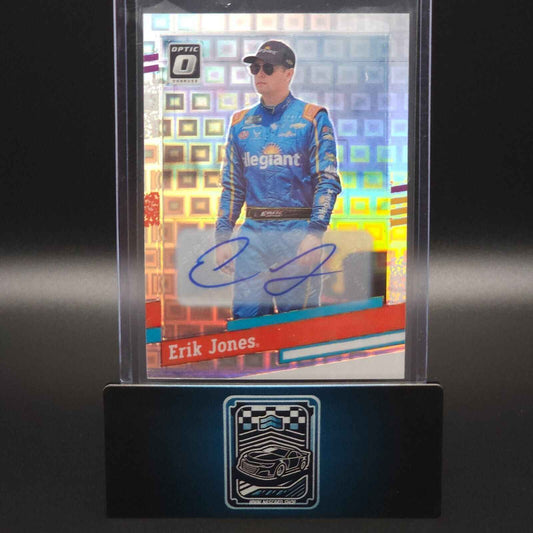 2024 Donruss NASCAR Retro 1991 Optic Pandora Prizm Signature #138 Erik Jones /25