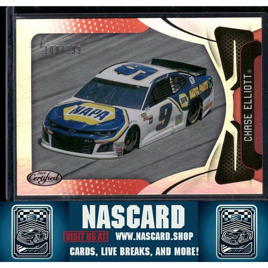 2018 Panini Certified #91 Chase Elliott Red #/199