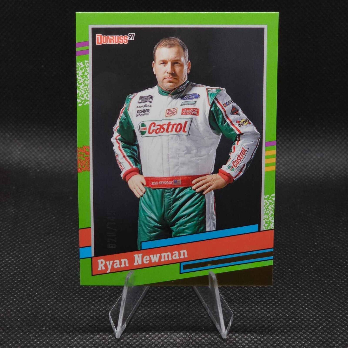 2024 Panini Donruss Racing 1991 Retro Lime Green #132 Ryan Newman 020/149