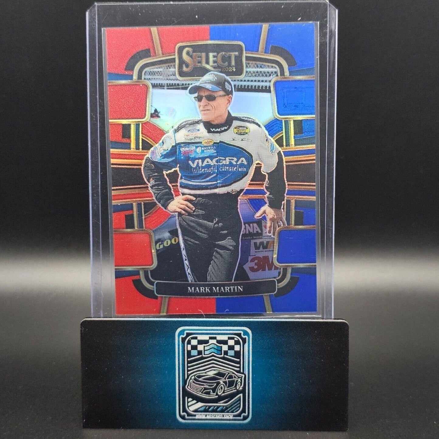 2024 Panini Select - Grandstand Red And Blue Prizm #23 Mark Martin /249