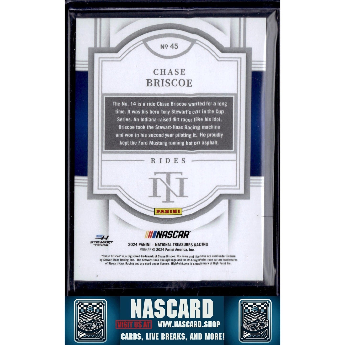 2024 Panini National Treasures #45 Chase Briscoe Green