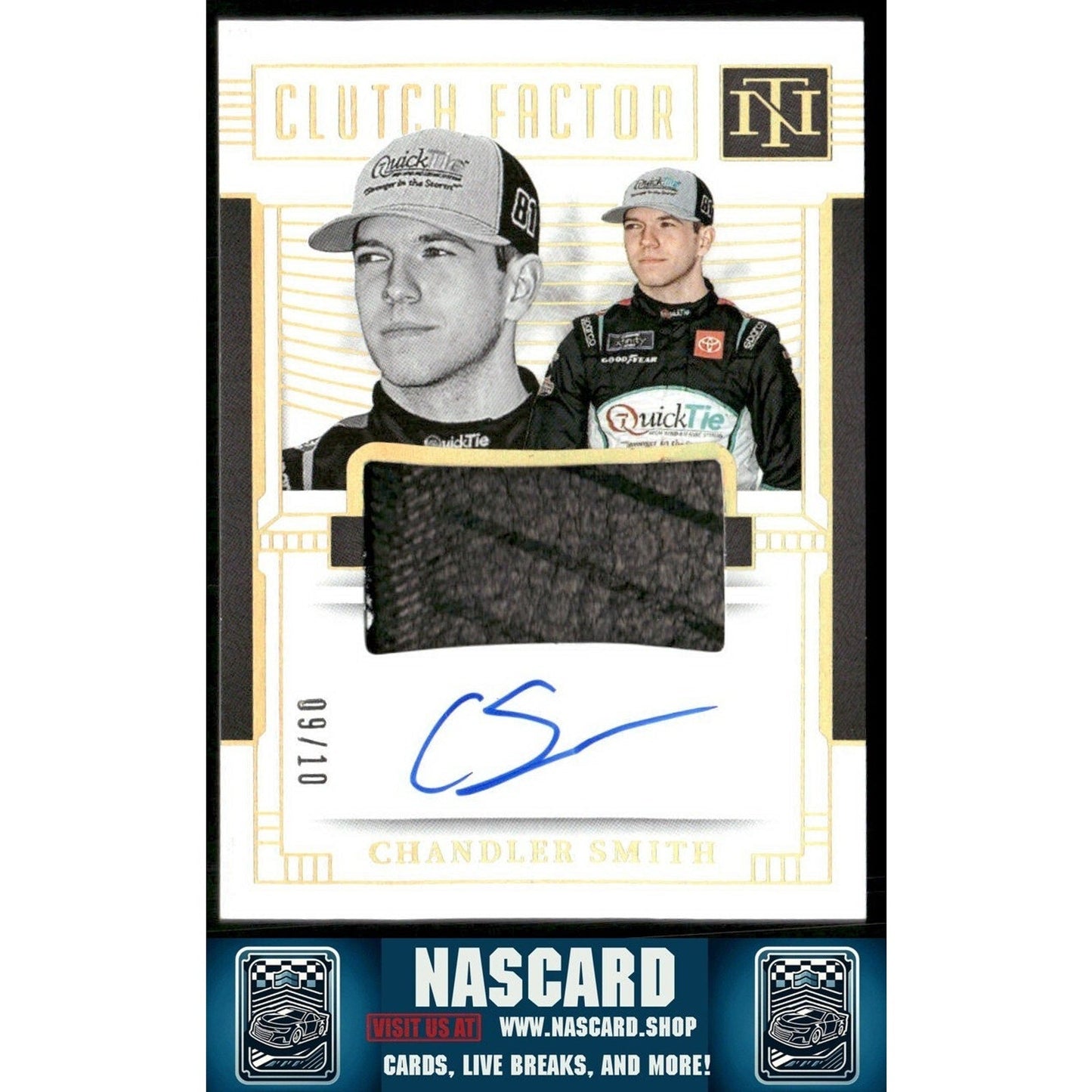 2024 National Treasures Clutch Factor Signatures Holo Gold Chandler Smith /10