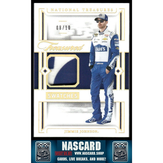 2024 National Treasures Treasured Swatches Holo Gold Jimmie Johnson /10