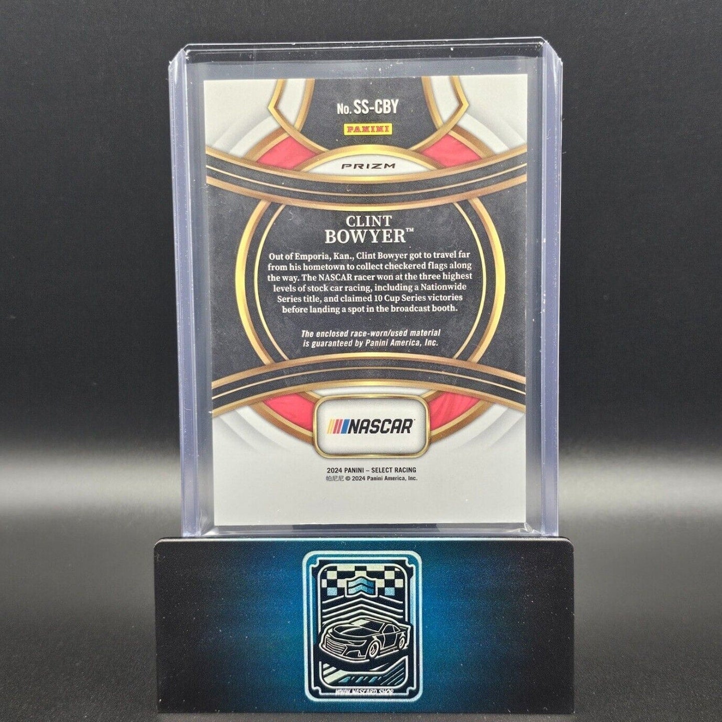 2024 Panini Select - Selective Swatches #SS-CBY Clint Bowyer (MEM)