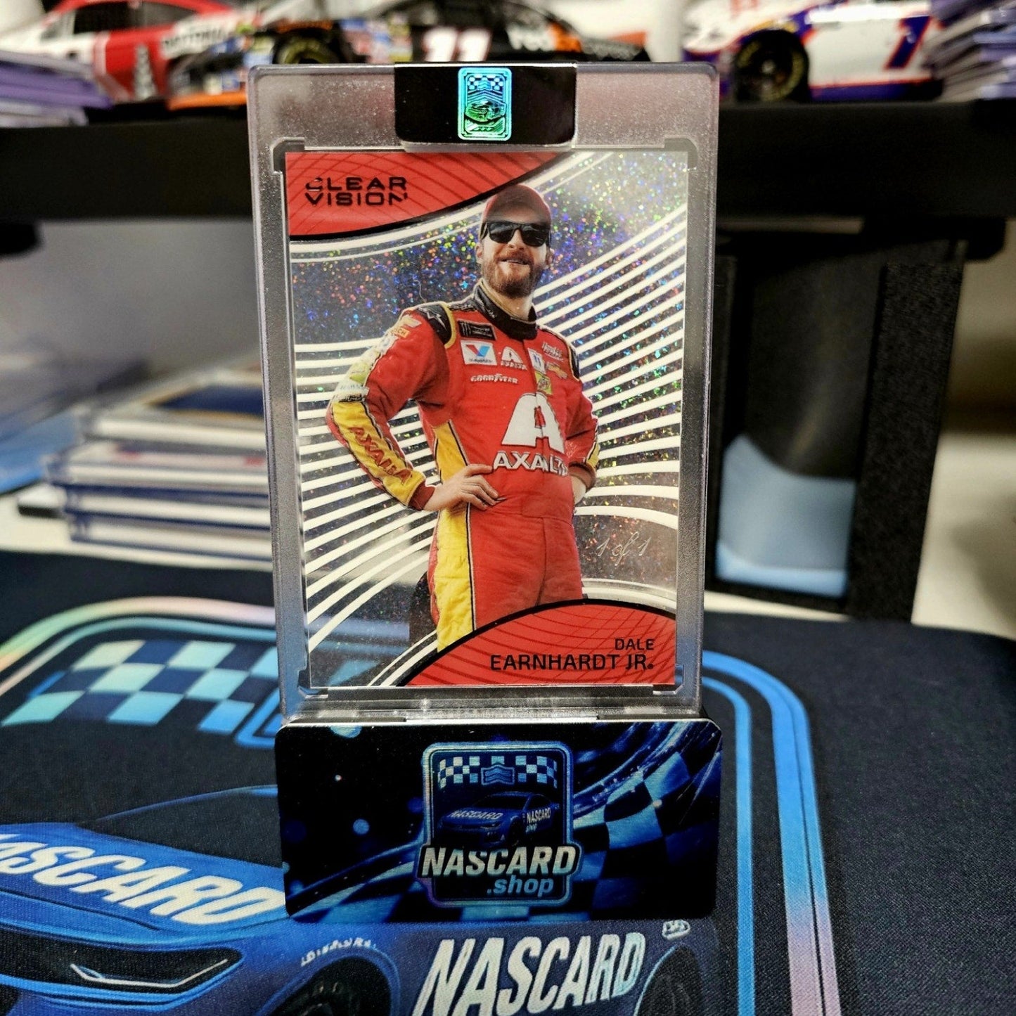 2023 Panini Chronicles #5 Dale Earnhardt Jr Clear Vision Black #1/1