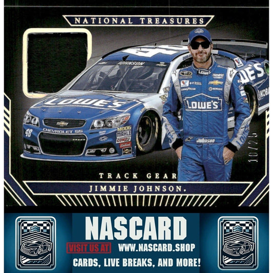 2024 National Treasures Track Gear Holo Silver Jimmie Johnson /25