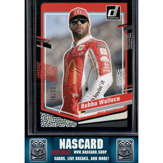 2024 Donruss #49 Bubba Wallace Numbers #/23