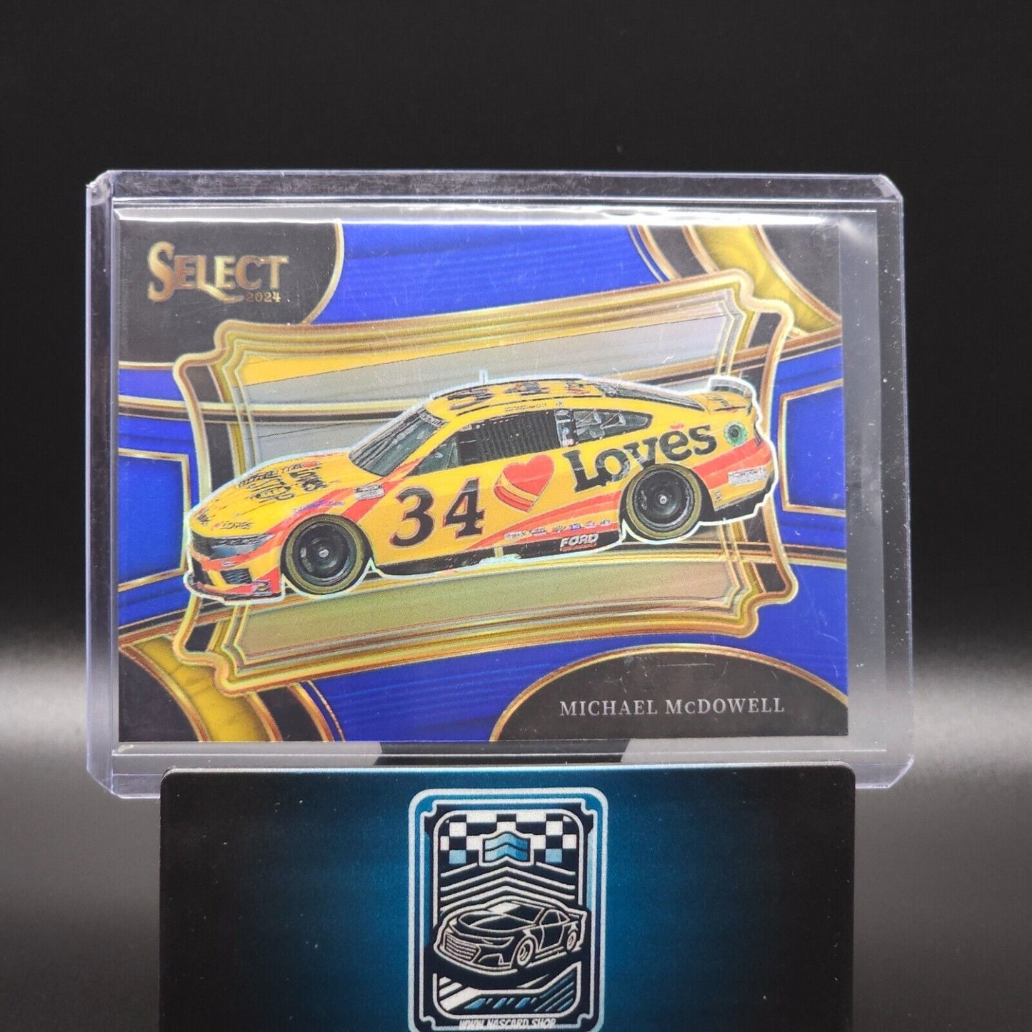 2024 Panini Select - Pit Road Blue Prizm #144 Michael McDowell /175