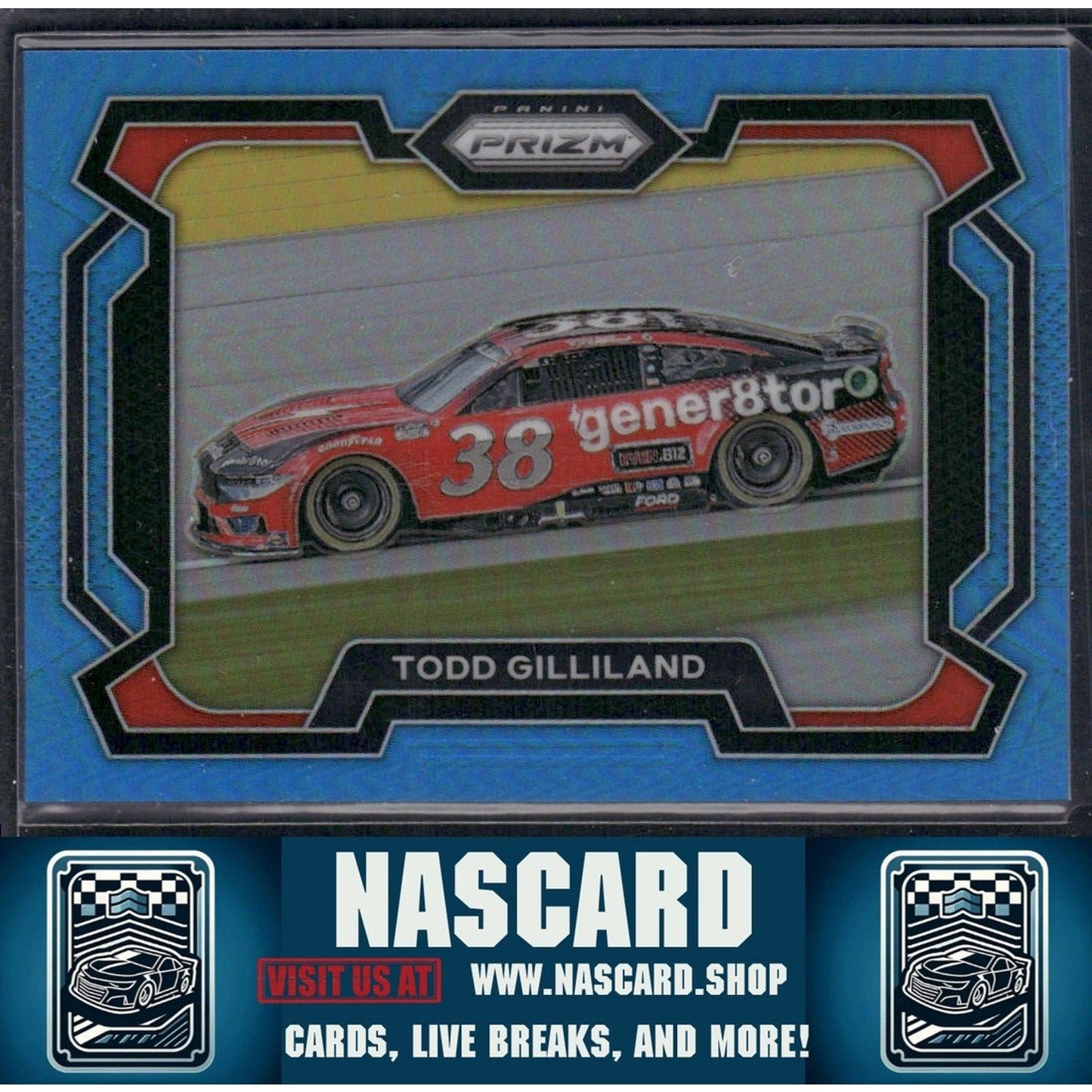 2024 Panini Prizm #60 Todd Gilliland Carolina Blue