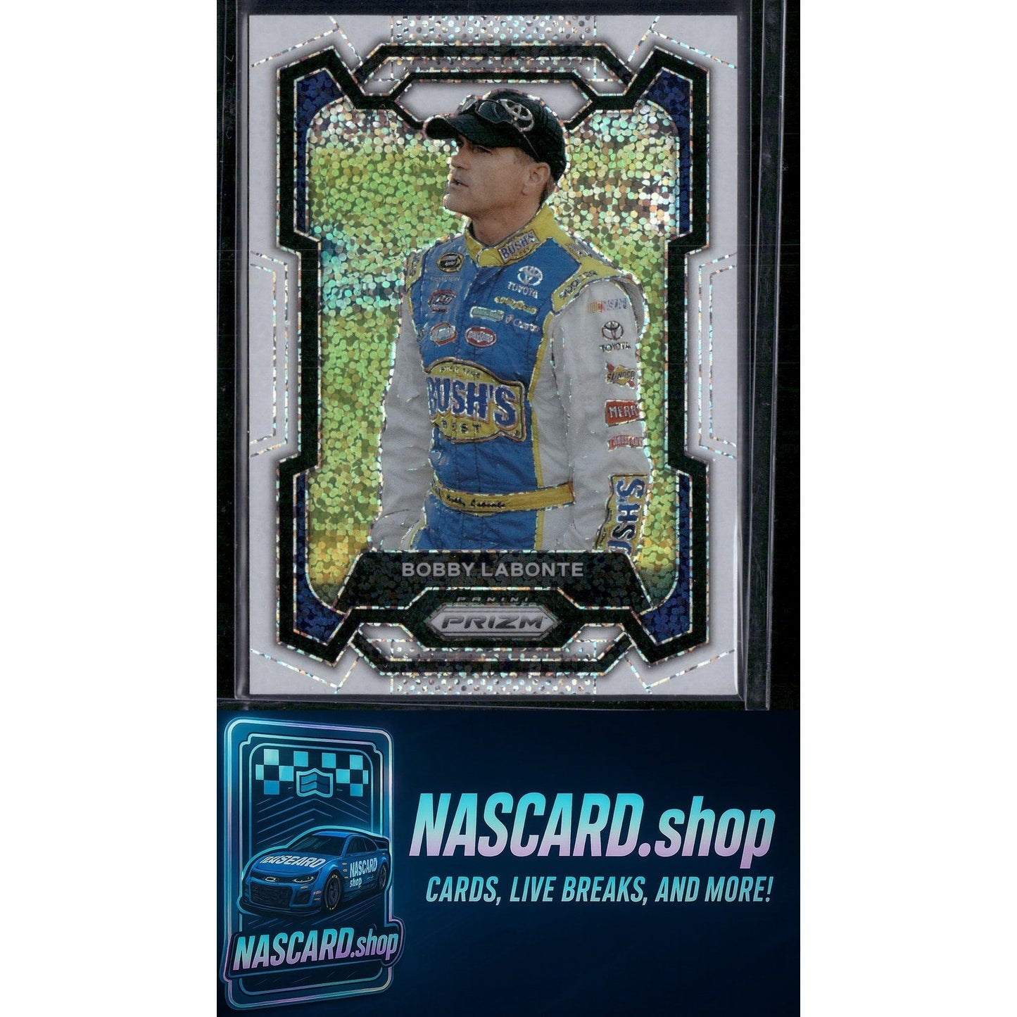 2024 Panini Prizm #15 Bobby Labonte White Sparkle