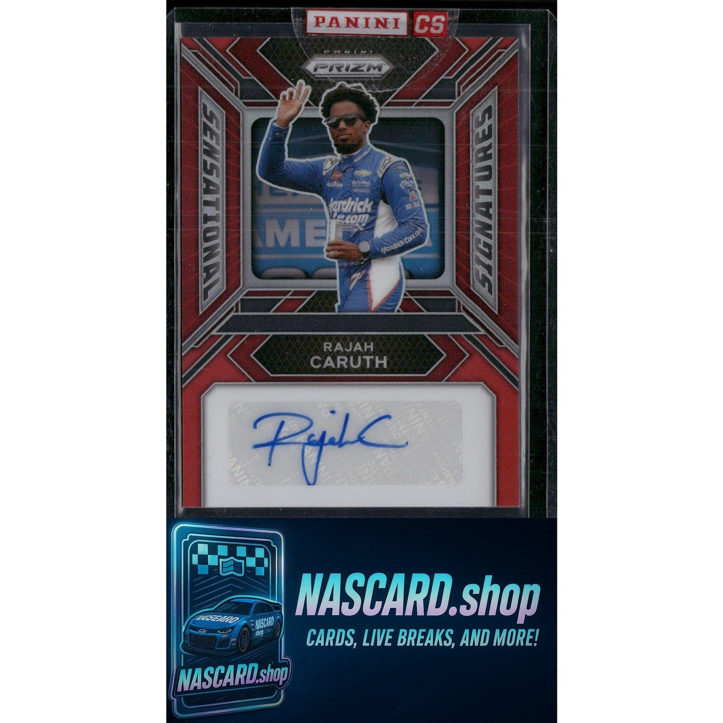2024 Panini Prizm #SS-RCH Rajah Caruth Sensational Signatures Red #/99