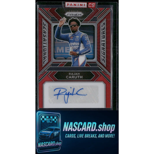 2024 Panini Prizm #SS-RCH Rajah Caruth Sensational Signatures Red #/99