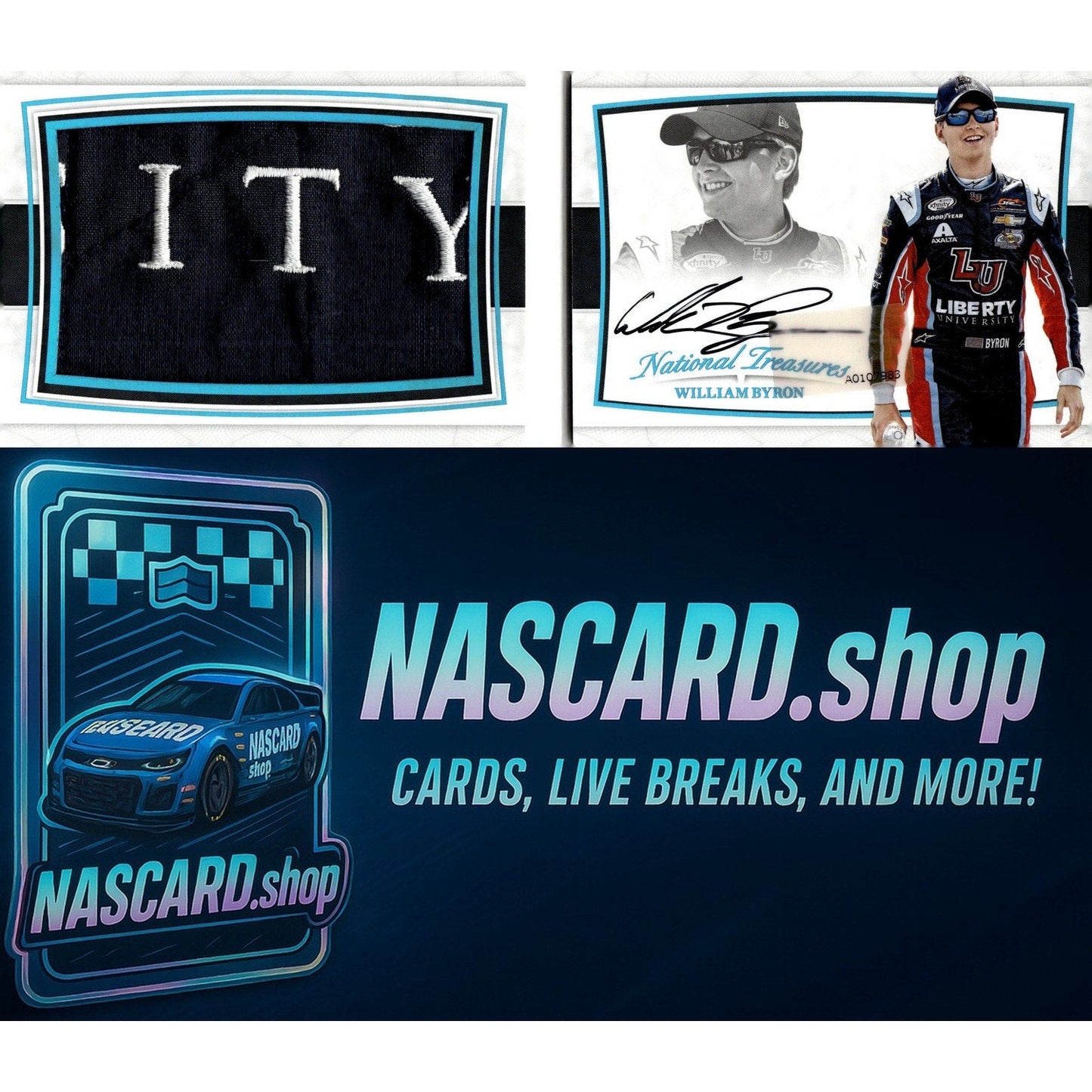 2017 National Treasures William Byron Liberty University Rookie Booklet #1/1