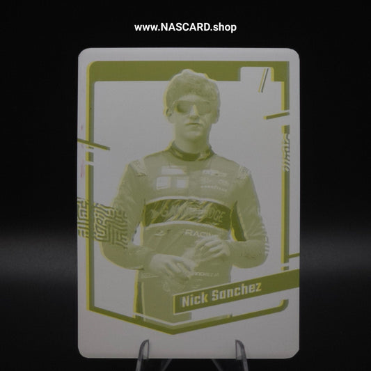 2024 Panini Donruss NASCAR #34 Printing Plate Nick Sanchez 1/1